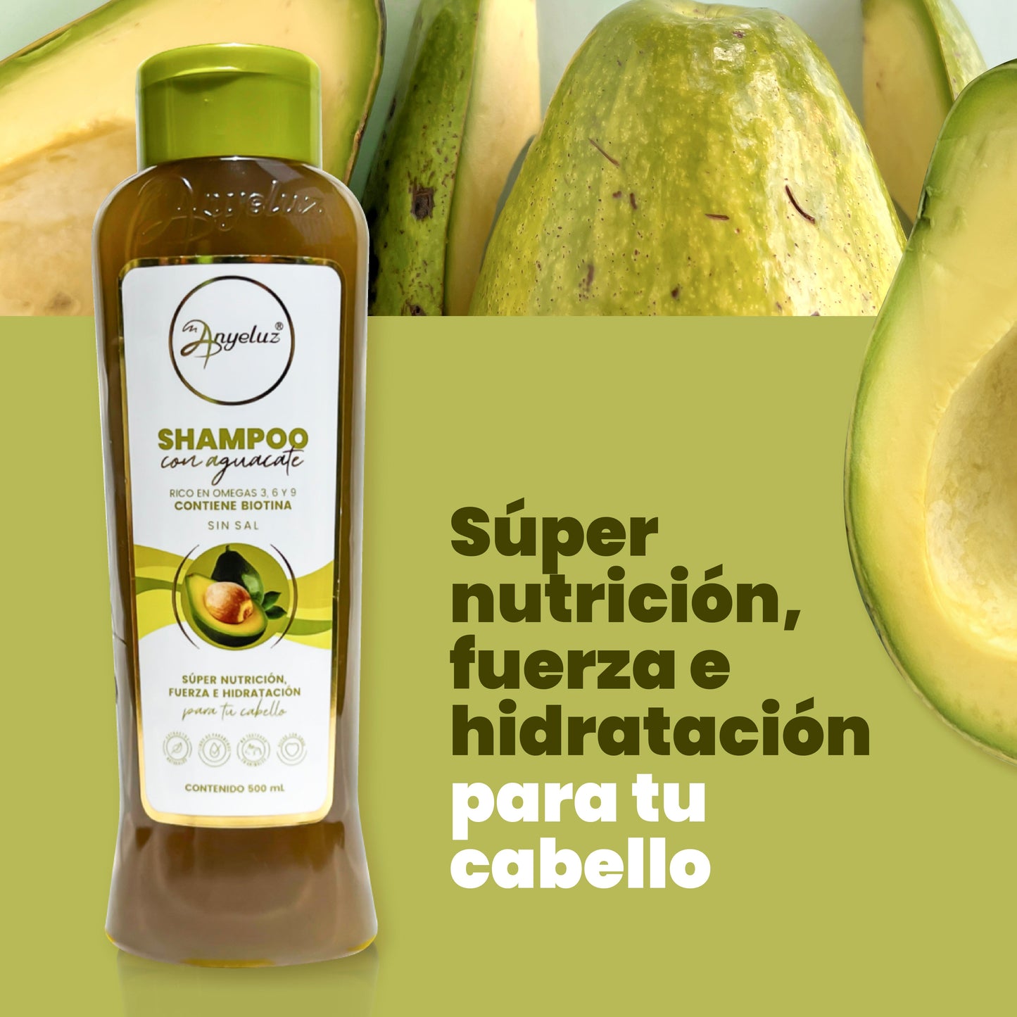 Shampoo con Aguacate 500 ml