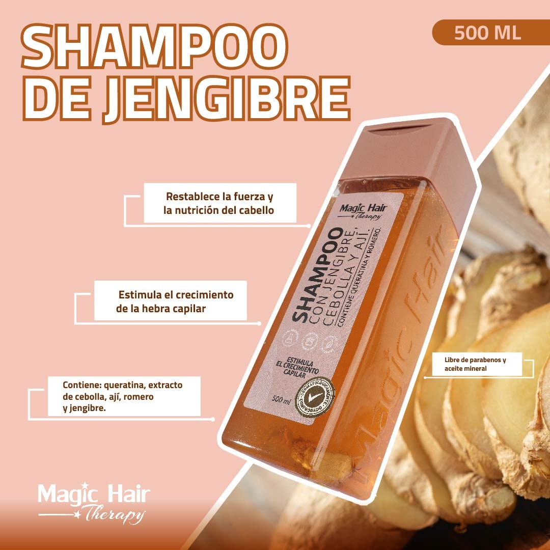 Shampoo con Jengibre 500 ml