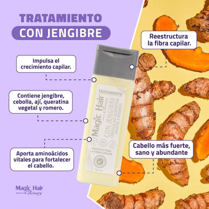 Tratamiento con Jengibre, Cebolla y Ají 500 ml